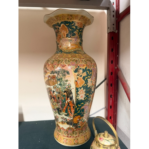 8 - Ceramic Satsuma Vase