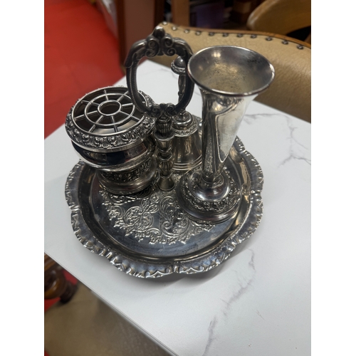 15 - Silver Plated Set With Tray