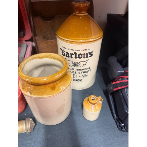 28 - 3X Stoneware Jugs