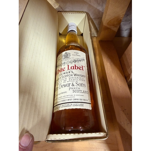 126 - Dewars Scotch Whiskey White Label Evokes The Spirit Of Scotland In Original Tin