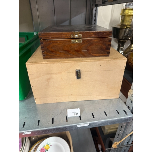 2x Wooden Boxes