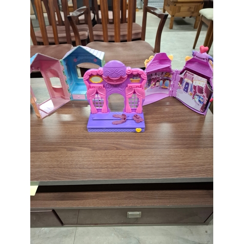 89 - My Little Pony Accessories including Stages, Bed, Styling Parlour & Train, with bag of Small Acc... 