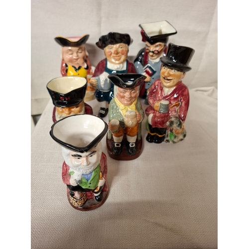 125 - Job Lot Of Toby Jugs - Including Inn Keeper - School Master & More