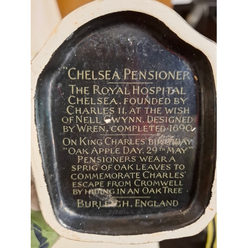 64 - Chelsea Pensioner Toby Jug - Burleigh England - See Pictures For Memorial Piece on The Base