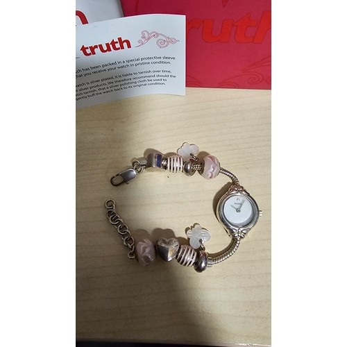 102 - Accurist Truth Charm Bracelet Watch In BoxGood Condition