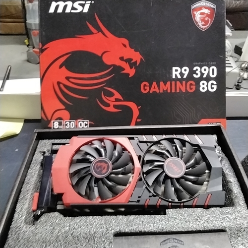 203 - MSI AMD Radeon R9 390 8Gb Gaming Card - brand new - In box  ( RRP £500+ )