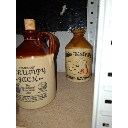 32 - 3 x Vintage Ceramic Jugs, Scotch Whiskey, Creedy Vintage Cider, & Scrumpy Jack