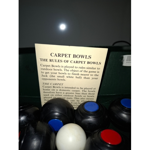 75 - Vintage Mini Carpet Bowls - Townsend Croquet Ltd - Boxed - Used