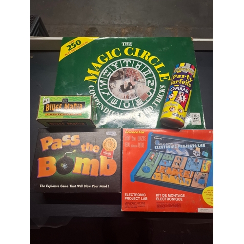 210 - Vintage Bundle Of 5 Games Includes:The Magic Circle Compendium Of Card Tricks Pass The Bomb Wor... 