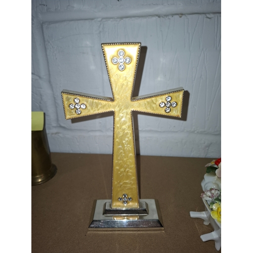 23 - Decorative Crystal Cross,