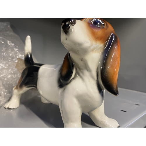 246 -  
Vintage Decorative Ceramic Dog - Basset Hound. 