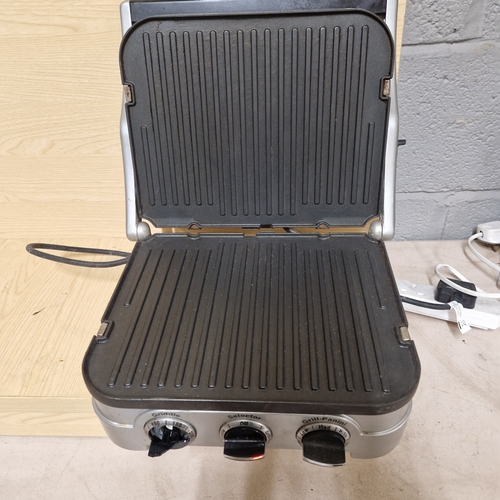 266 - Cuisinart ( GU51 3TW ) 5in1 Griddler - Works As A Full / Half Grill or Griddle - Panini Press - New/... 