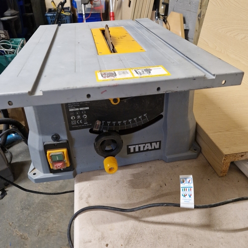 268 - Titan  ( TTB763TAS ) 254mm - 1500w  Electric Table Saw.  New/ Used - Function Tested