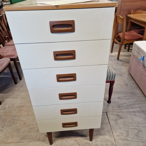 309 - 6 Drawer Retro Tallboy - Used/ Great  Condition