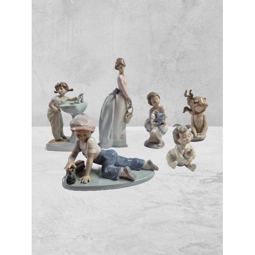 76 - A Selection of Lladro Collectors Society Porcelain Figurines,Including Best Friend Girl with Teddy B... 