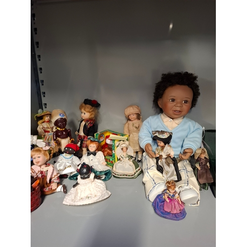 79 - Job Lot of Collectable Vintage Dolls Some Porcelain, Various Different Style, Culture & Era Incl... 