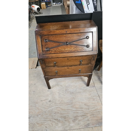 103 - Vintage Writing Bureau with Key.Very good condition.