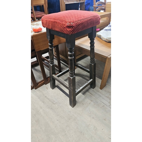 105 - Padded Bar Stool, Solid Condition