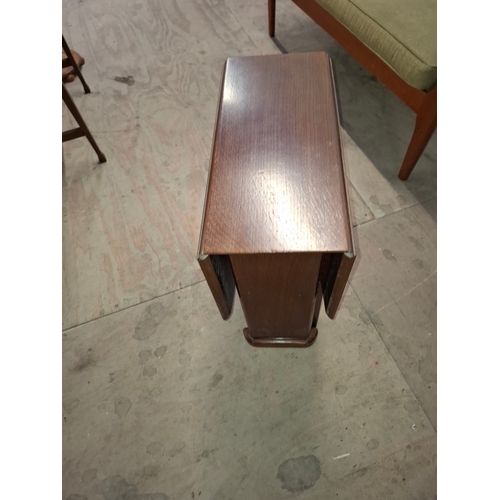 121 - Small Drop Leaf Side/Book Table, 54cm in Height.