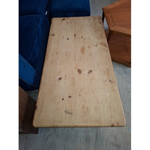 122 - Large Farm House pine Coffee Table Approx 4ft x 2ft