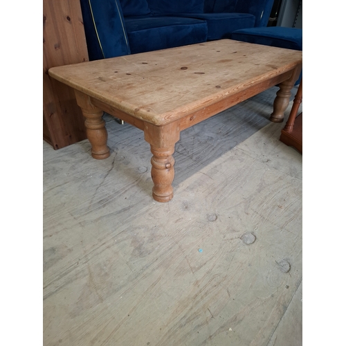 122 - Large Farm House pine Coffee Table Approx 4ft x 2ft