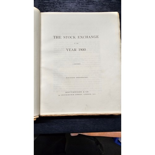 10 - Rare Find - 'The Stock Exchange in the Year 1900', Edition Ordinaire. First Edition, Only 1000 print... 