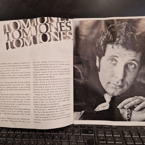 27 - Original 1967 Souvenir London Palladium Brochure - featuring Tom Jones -  Used / Good Condition