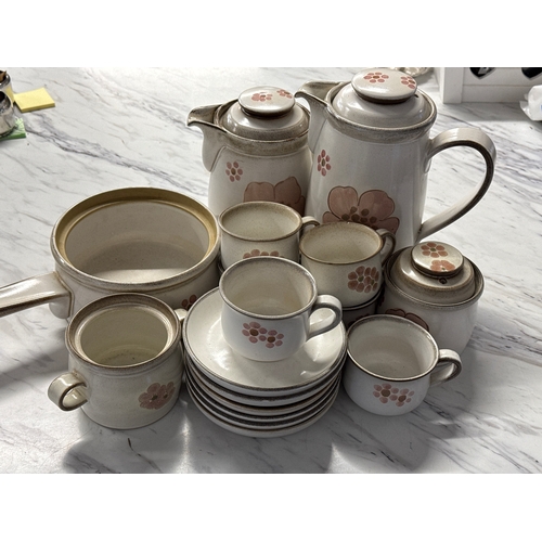 57 - Beautiful Denby Gypsy Tableware Believed To Designed By Gill Pemberton In 1970 - 6 Cups And Sau... 