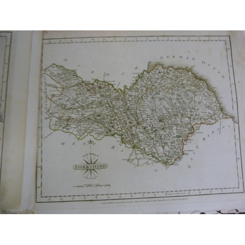 103 - CARY J.  23 loose eng. maps of Yorkshire & its Ridings, mainly hand coloured in outline.... 