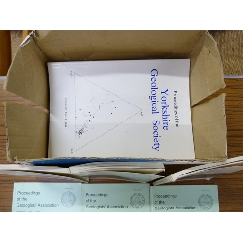 116 - Yorkshire Geological Society.  Proceedings. A carton of various.