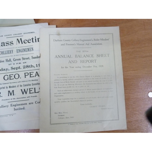 143 - DURHAM COAL OWNERS' ASSOCIATION.  Wages & trade customs, 1874 together with statistics & oth... 