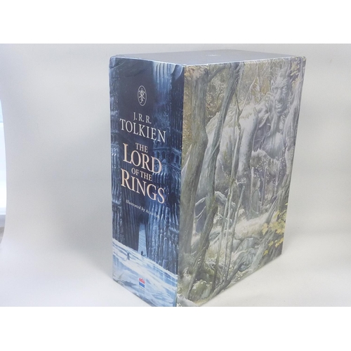 156 - <strong>TOLKIEN J. R. R.  </strong>The Lord of the Rings. 3 vols. Illus. Quarto. Orig. red clot...