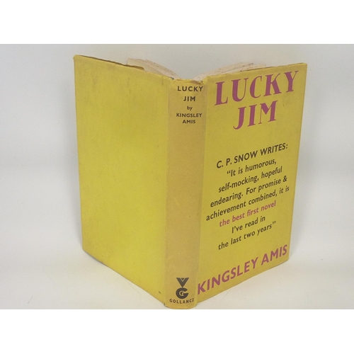 159 - <strong>AMIS KINGSLEY.  </strong>Lucky Jim. Orig. green cloth in d.w., some dust mkg. & chipping...