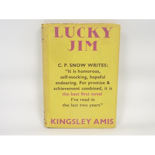 159 - <strong>AMIS KINGSLEY.  </strong>Lucky Jim. Orig. green cloth in d.w., some dust mkg. & chipping...