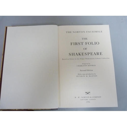 202 - SHAKESPEARE WILLIAM.  Comedies, Histories & Tragedies. Norton Facsimile of the First F... 