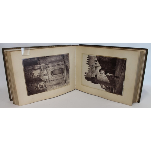 208 - PHOTOGRAPHS. LAURENT J. Two 19th century Jean (Juan) Laurent (1816-1886) large folio photograph albu... 