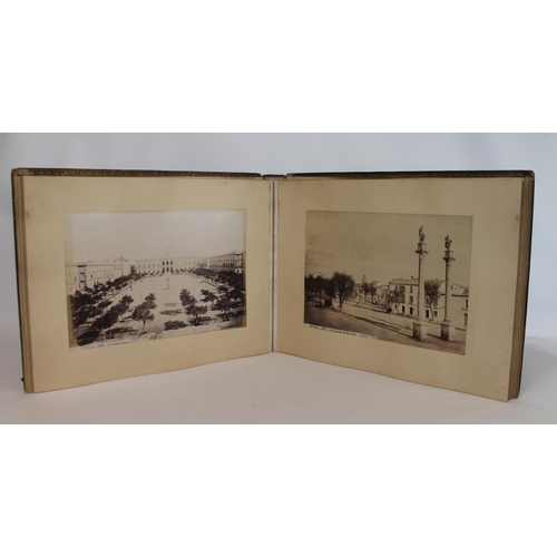 208 - PHOTOGRAPHS. LAURENT J. Two 19th century Jean (Juan) Laurent (1816-1886) large folio photograph albu... 