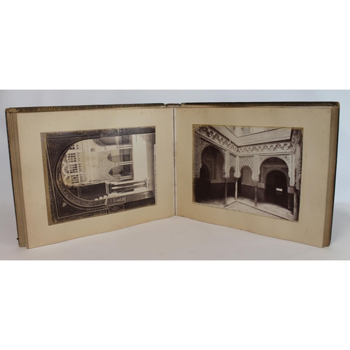 208 - PHOTOGRAPHS. LAURENT J. Two 19th century Jean (Juan) Laurent (1816-1886) large folio photograph albu... 