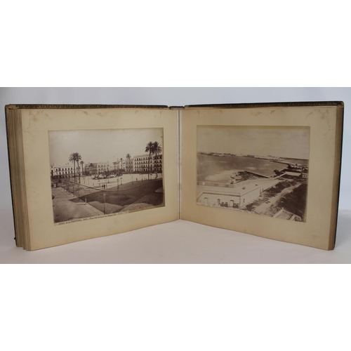 208 - PHOTOGRAPHS. LAURENT J. Two 19th century Jean (Juan) Laurent (1816-1886) large folio photograph albu... 