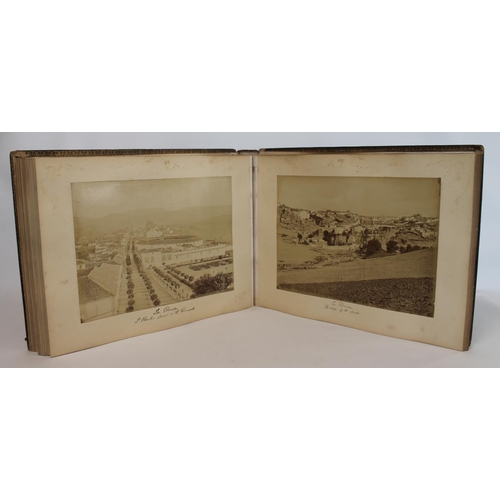 208 - PHOTOGRAPHS. LAURENT J. Two 19th century Jean (Juan) Laurent (1816-1886) large folio photograph albu... 