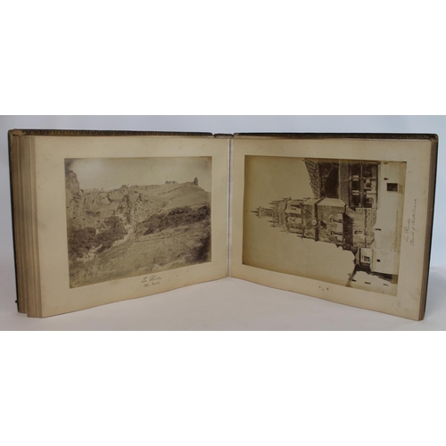 208 - PHOTOGRAPHS. LAURENT J. Two 19th century Jean (Juan) Laurent (1816-1886) large folio photograph albu... 