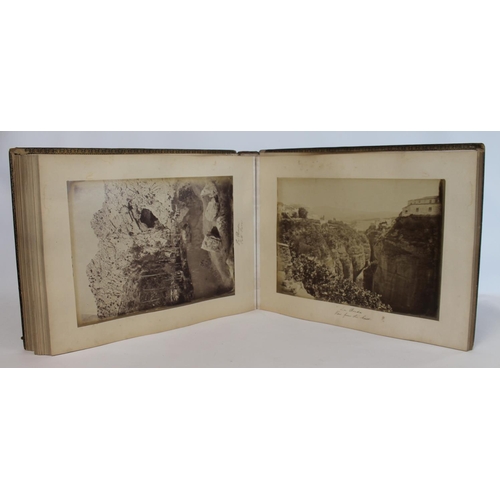 208 - PHOTOGRAPHS. LAURENT J. Two 19th century Jean (Juan) Laurent (1816-1886) large folio photograph albu... 