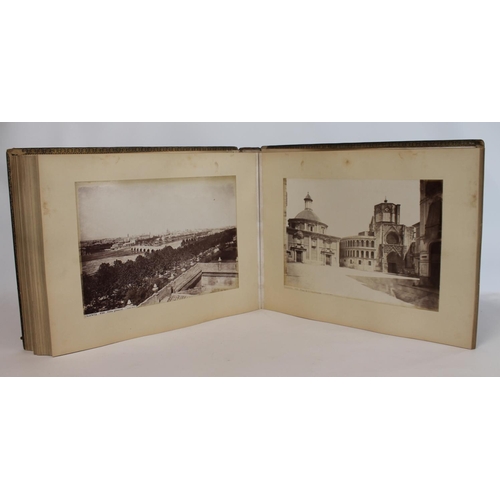 208 - PHOTOGRAPHS. LAURENT J. Two 19th century Jean (Juan) Laurent (1816-1886) large folio photograph albu... 