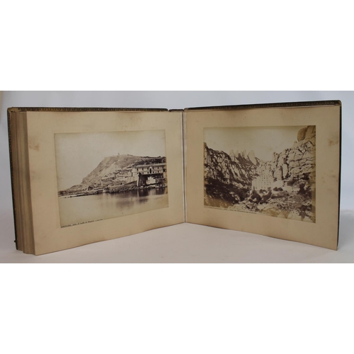 208 - PHOTOGRAPHS. LAURENT J. Two 19th century Jean (Juan) Laurent (1816-1886) large folio photograph albu... 