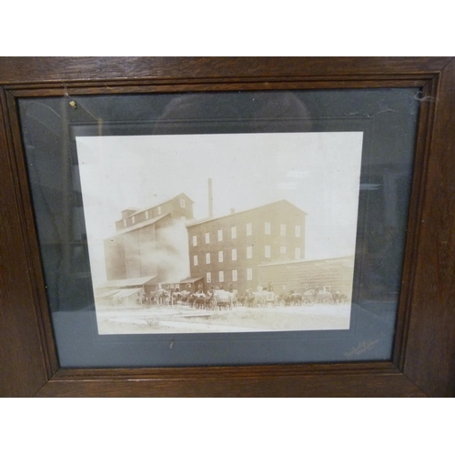 214 - PHOTOGRAPHS. Pair of 19th century sepia photographs of agricultural scenes: 