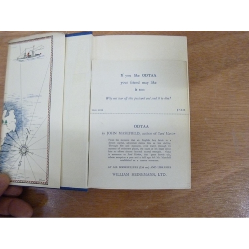 246 - MASEFIELD JOHN.  Odtaa. 2 copies. Orig. blue cloth in d.w's (some chipping). 1st eds., 1926.  (2).... 