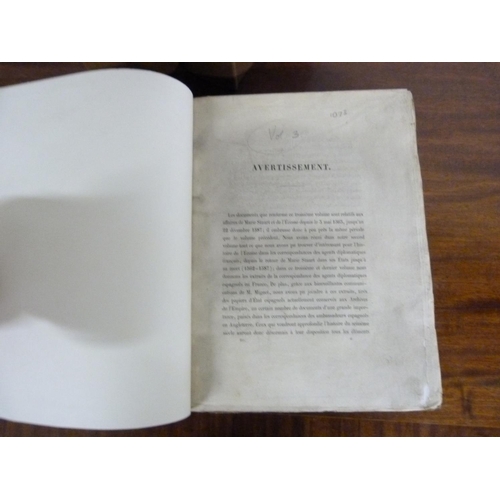 62 - TEULET A. Papiers D'Etat ... a L'Histoire de L'Ecosse (French State Papers relative to Scotland). 3 ... 