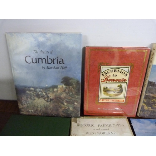 73 - Cumbria & Lake District. 12 various vols., mainly in d.w's.