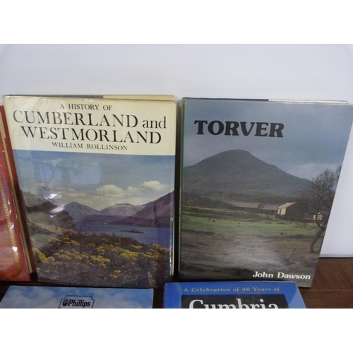 73 - Cumbria & Lake District. 12 various vols., mainly in d.w's.