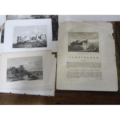 99 - Cumberland & Westmorland - Castles. Over 350 loose eng. & other plates of Cumbrian castles.... 